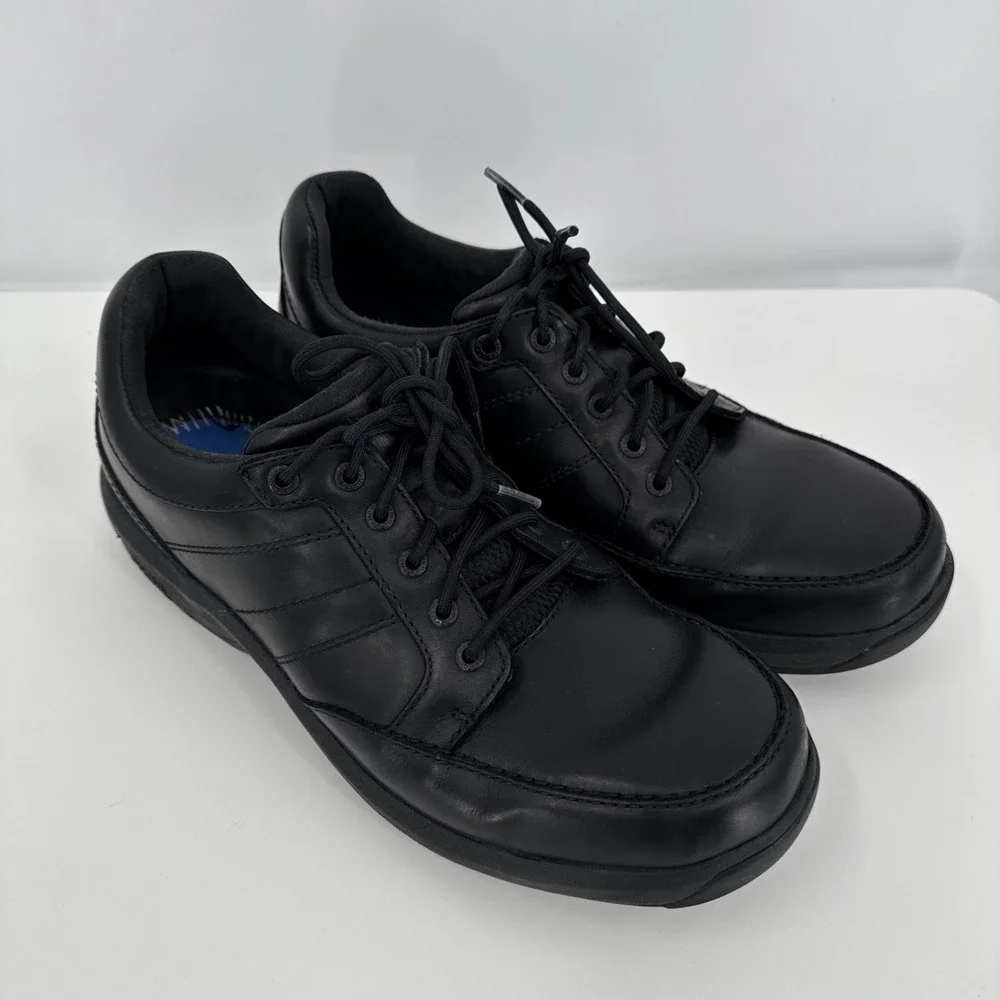 New‎ Balance 1700 Mens Postal Black Leather Lace Up Walking Shoes Size 11.5 2E